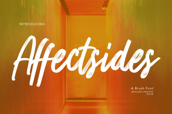 Affectsides: A Script Font for Creative Makers