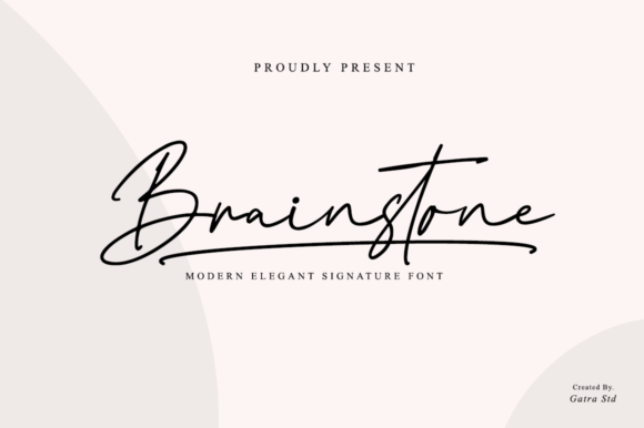 Brainstone: A Stylish Script Font