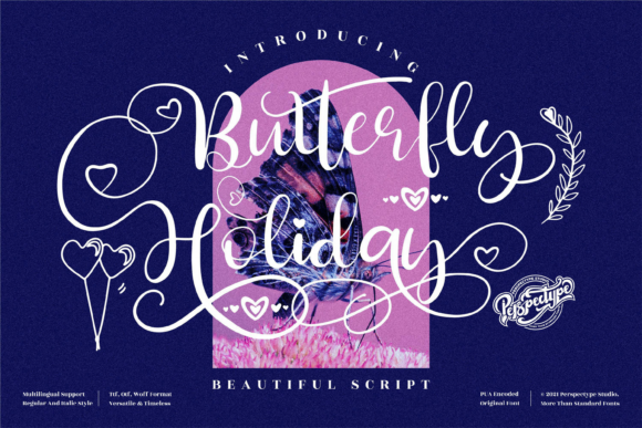 Butterfly Holiday Font for Memorable Design