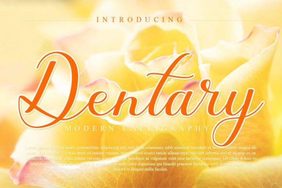 Dentary: A Script Font for Creative Design