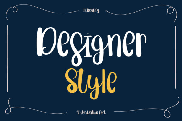 Designer Style Font for Creative Marketing