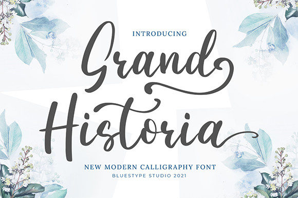 Grand Historia: A Script Font for Creative Expression