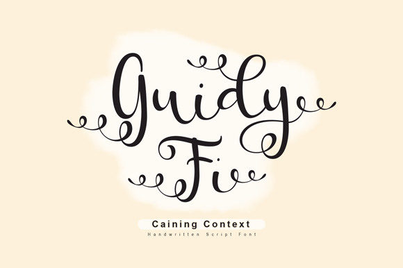 Guidy Fi: A Script Font for Elegant Design