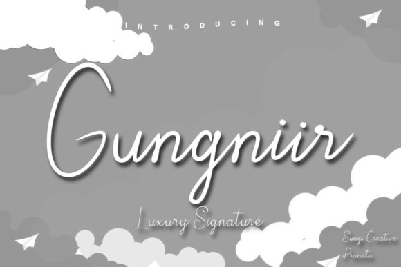 Gungniir: A Elegant Script Font for Designers