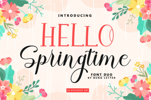 Hello Springtime Font Review