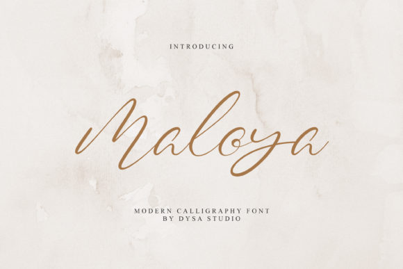 Maloya: A Script Font for Elegant Web Design