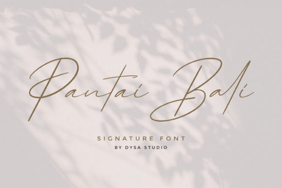 Pantai Bali Font: A Stylish Script for Web Design