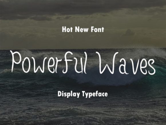 Powerful Waves: A Stylish Font for Business Branding