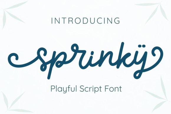 Sprinky: A Script Font for Elegant Web Design