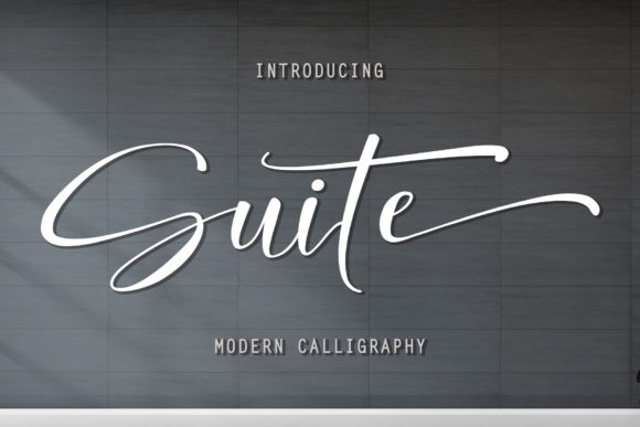 Suite: A Refined Script Font