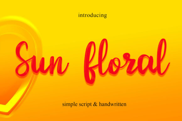 Sun Floral: A Delicate Script Font