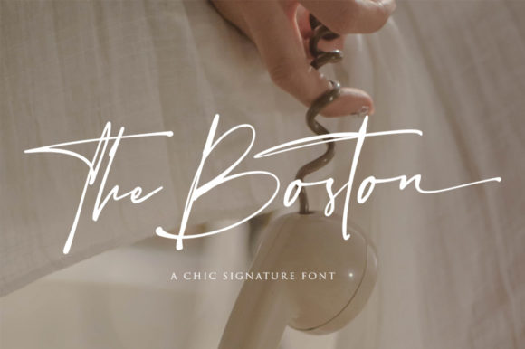 The Boston Font: Elegant Script for Creative Projects