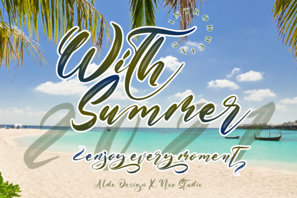 With Summer Font for Creative Projects